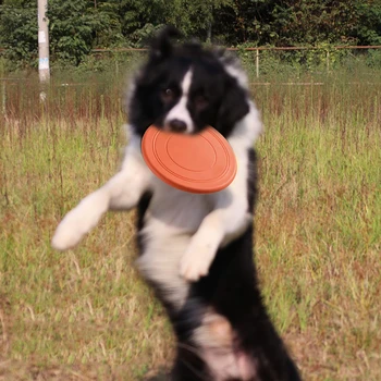 1 Pc Interaktif Köpek çiğnemek Oyuncaklar Direnç Bite Yumuşak Kauçuk Köpek Pet Oyuncak Köpekler için Pet Eğitim Ürünleri Köpek Uçan diskler