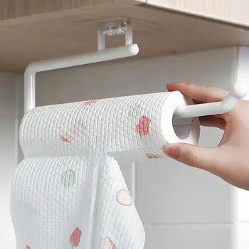 Kağıt havlu askısı Mutfak Banyo Duvara Monte Depolama Tuvalet Askısı Ev Taze Standı Raf Aksesuarları kağıt film Tutucu U7R6