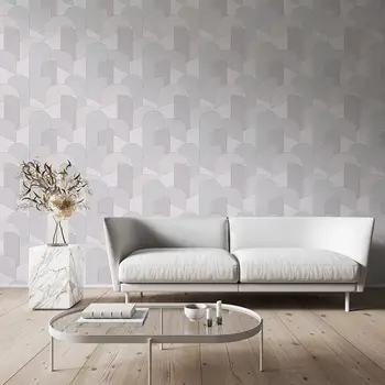 Iskandinav Modern Duvar Kağıdı Yatak Odası Mavi Geometrik Ark Desen Kalınlaşmış Duvar Kağıdı Oturma Odası Tv Kanepe Arka Plan Sundurma Duvar Kağıdı