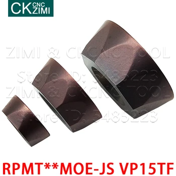 RPMT08T2MOE-JS RPMT10T3MOE-JS RPMT1204MOE-JS RPMT1606MOE-JS VP15TF freze torna ekler kesici aletler RPMT paslanmaz çelik