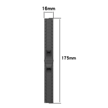 Metal Bant ile Uyumlu-Huawei İzle Fit Mini 16mm Katı Paslanmaz Çelik Ayarlanabilir Bileklik İş bilezik kayışı