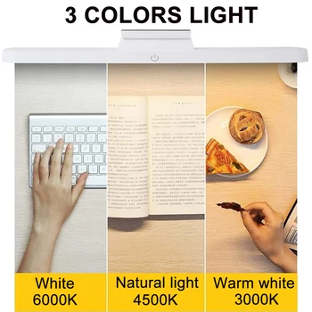 Masa lambası LED ışıkları USB şarj edilebilir lamba kitap masa çalışma okuma ışıkları asılı manyetik yatak odası lambası