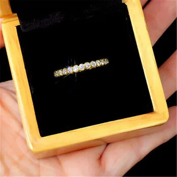 Sonsuzluk söz yüzüğü 925 Ayar gümüş Açacağı AAAAA cz Nişan Düğün Band Yüzükler kadınlar için Gelin Parti moda takı