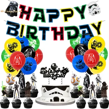 Star Wars Lateks Balon Star Wars Tema Seti Doğum Günü Partisi Dekorasyon Usta Yoda Balon Çocuk Oyuncakları Globos Cumpleanos Infantiles