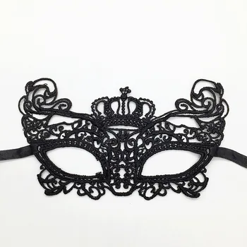 1 ADET Seksi Cosplay Oyuncak Kostümleri Kadın Dantel Parti Gece Kulübü Kraliçe Göz Maskesi Erotik İç Çamaşırı Venedik Karnaval Anonim