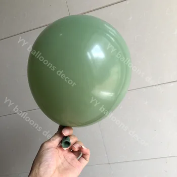 132pcsBaby Duş Balon Garland Kemer Kiti 12Ft RETRO Yeşil Beyaz Altın Lateks Hava Balonları Paketi Doğum Günü Partisi Dekor Kaynağı