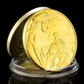 Yunan Mitolojisinde Pegasus Koleksiyon Altın Kaplama Hatıra Sikke Basso-kabartma Koleksiyonu Hediye hatıra parası