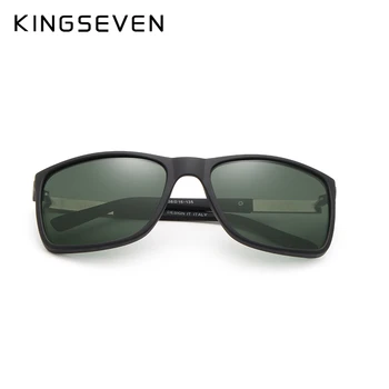 KINGSEVEN Marka Moda Polarize Güneş Gözlüğü Erkekler Sürüş Gözlük UV Koruma Tasarımcı güneş gözlüğü Kare Oculos