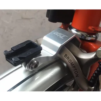 Brompton için TRİGO Titanyum el Feneri Kamera Bağlama Aparatı Yüksek Dağı için Cateye Volt300 Katlanır Bisiklet