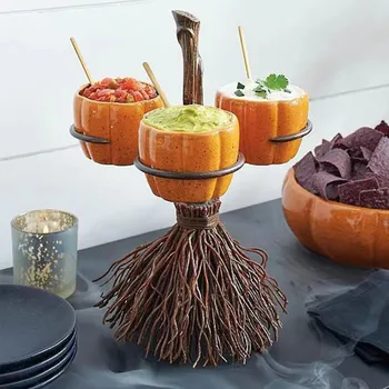 Cadılar bayramı Kabak aperatif kasesi Standı Katlanabilir Parti Tepsileri Şeker Tatlı Meyve Tutucu Kase Mutfak Partileri DIY Dekorasyon