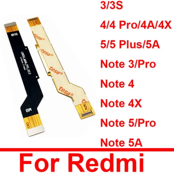Anakart LCD Ekran Flex Kablo Xiaomi Redmi İçin 3 3S 4 Pro 5 Artı Not 3 5 Pro 4X 5A Anakart Konektörü Flex Şerit Parçaları