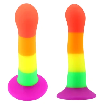 Anal Yapay Penis Sahte Penis Renkli Yapay Penis Kadınlar İçin Seks Oyuncakları Vantuz ile Silikon Anal Klitoris Stimülatörü Yetişkin Ürünleri