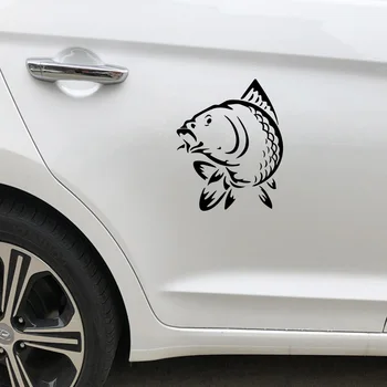 10 Stilleri Sıcak Satış Balık Araba Sticker Komik Araba-Styling İçin dikiz Aynası Araba Kafa Motor Kapağı Windows Dekorasyon Aksesuarları