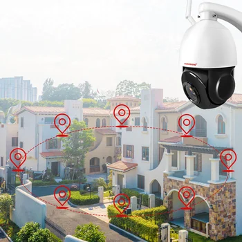 5MP POE PTZ IP Kamera WİFİ Açık 30X ZOOM Su Geçirmez Mini Hız Dome Kamera İnsan Otomatik İzleme P2P CCTV Güvenlik Kamera