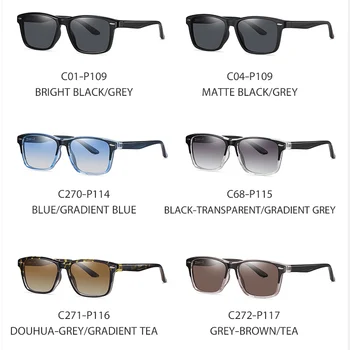 2022 Marka Klasik Kare Polarize Güneş Gözlüğü erkek Kadın Sürüş Erkek güneş gözlüğü Gözlük UV Engelleme W3398