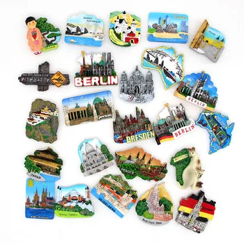 Manyetik 3d buzdolabı sticker dünya turu buzdolabı mıknatısları Butan Japonya Almanya Türkiye Avustralya seyahat hatıra koleksiyonu hediye