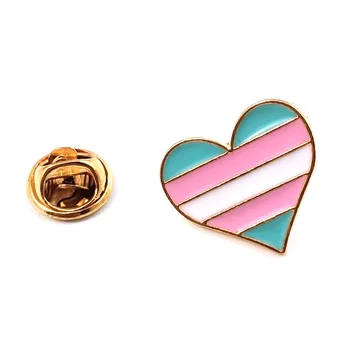 LGBT Eşcinseller Les Pride Aşk Kalp Broş Gökkuşağı Emaye Pin Metal düğme rozet Elbise Sırt Çantası Pimleri Takı Kadın Erkek Hediye için
