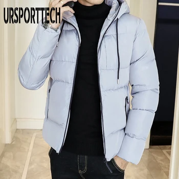 Kış Ceket Erkekler Parkas Yeni Rahat Kapşonlu Moda Kış Ceket Erkek Parkas Kabanlar Kalın Sıcak Slim Fit Palto Artı Boyutu M-4XL
