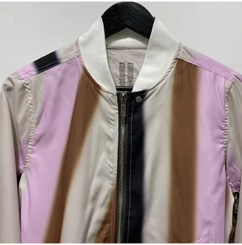 1.14 KlasonBell Moda Düzensiz Baskı fermuarlı ceket Kadın