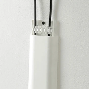 1 adet Kablolar Teller Kablo Kanalı Kapağı Duvar Kiti Bilgisayar Ses Güç Organizatör Yönetimi Kablo Tutucu Duvar Tel Depolama Kelepçesi 30cm
