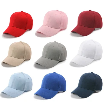 Moda Açık Düz Renk beyzbol şapkası Erkekler Kadınlar için Klasik Açık Rahat Sunhat Basit Kapaklar Ayarlanabilir Unisex
