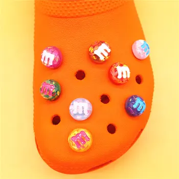 Renkli Sert Reçine Ayakkabı Takılar Süslemeleri Eğlenceli Renkli Pullu M Ayakkabı Toka Aksesuarları Croc Jıbz Çocuklar Parti Hediye U508