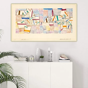 Paul Klee《Cote De Provence Canvas Tuval Yağlıboya Estetik Yapıt Resim duvar asılı dekorlar Ev Oturma Odası Dekorasyon