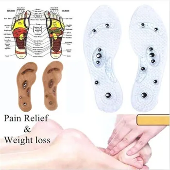 1 Çift ayak bakımı MindİnSole Tabanlık Acupressure Manyetik Masaj Ayak Terapi Refleksoloji Ağrı kesici baskı ayağı