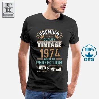 Yeni Vintage Yıl 1974 Sınırlı Sayıda 43Rd Doğum Günü Erkek Komik T Shirt 43 Yaşındaki T Shirt Yaz Tees Tops Gömlek Ücretsiz Gömlek