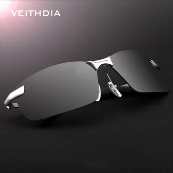 VEITHDIA Güneş Gözlüğü Sürüş Spor Polarize erkek Alaşımlı Çerçeve Açık Bisiklet UV400 güneş gözlüğü Gözlüğü Gözlük Erkek V3043