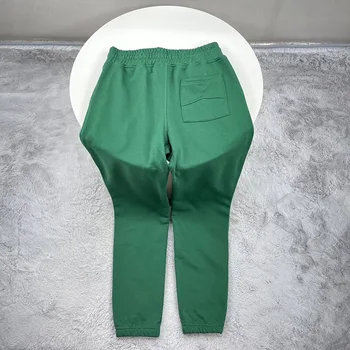 Klasik Logo Nakış Rhude Sweatpants Erkekler Kadınlar 1: 1 Kayısı Mavi Yeşil Siyah Gevşek İpli Joggers RHUDE Rahat pantolon
