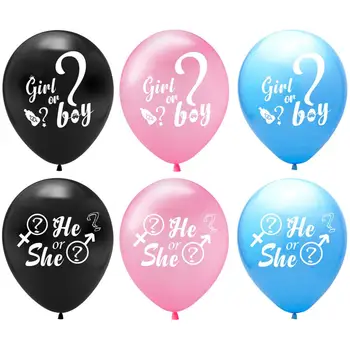 Bebek Cinsiyet Reveal Lateks balonlar Takım Erkek ve Takım Kız Mükemmel cinsiyet reveal Parti Arka Plan dekor Ortaya Çıkartmalar Malzemeleri