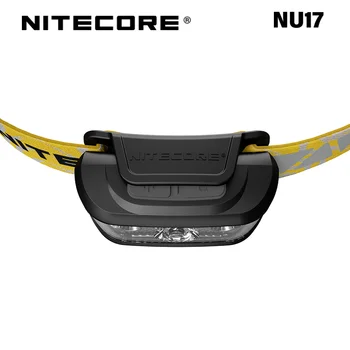 NİTECORE NU17 130 Lümen Mikro USB şarj edilebilir üçlü çıkış ultra hafif acemi far dahili lityum iyon batarya
