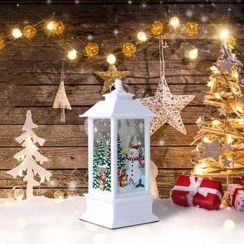 Işık noel fener ev dekor mum LED çay ışık süsler noel dekorasyon parti hediye çocuklar çocuklar için