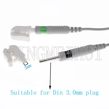 10 adet 3.0/4.0 EKG EKG EMG EEG elektrot klip konektörü Mindray/Nihon Kohden/Comen/Siemens/Bionet/GE/Edan kablo.