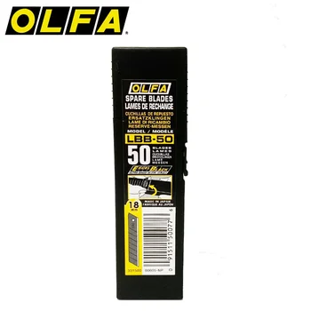 OLFA LBB - 50 Yedek Bıçak 18mm Excel Siyah Bıçak 50 adet Ağır Hizmet Tipi Yedek Bıçak Maket Bıçağı Aksesuarları L5 / NL-AL Kesici