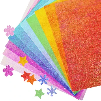 50 Sayfalık Parlak Origami Kağıt Vinç 10 Renk Yanardöner Kağıt Origami Dekorasyon Kare Katlanır Kağıt DIY Çocuklar İçin Sanat El Sanatları