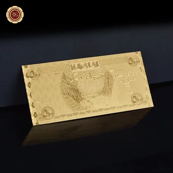 Toptan WR Sahte Para Irak 500 Dinar Altın Kaplama Banknot Çerçeve Prop Para Banknot Koleksiyonu Hediye Dropshipping