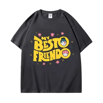 Erkek T-Shirt Jujutsu Kaisen Benim o Friendo Todo Aoi Yenilik %100 % Pamuk Tee Gömlek Anime T Shirt O Boyun Giyim Artı Boyutu