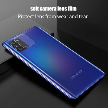 2in1 Temperli Cam Samsung Galaxy A6 A7 A8 A9 Artı 2018 S10 S20 Lite S21 FE 5G Kamera Lens Ekran Koruyucu koruyucu Film