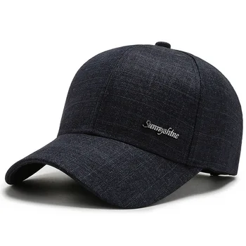 Rahat beyzbol şapkası Pamuk Baba Şapka Örme Dokulu beyzbol şapkası Ayarlanabilir Spor Açık güneşlikli kep Snapback Kap