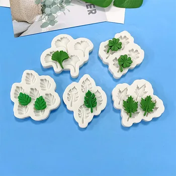 Yeni Yaprak Kristal Damla Tutkal silikon kalıp Kek Dekorasyon Çikolata Pişirme Ginkgo Yaprağı Kaplumbağa Geri Yaprak Fondan Kalıp Reçine Kalıp