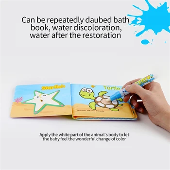Suda Renk Değiştiren Yaratıcı Bulmaca EVA Banyo Kitabı Kulağa İlginç Gelebilir Bilişsel Kitap Seyahat Banyo bebek oyuncakları уточка