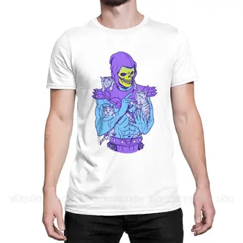 İskeletor, Meowniverse'in Efendileri. Baskı pamuklu tişört Camiseta Hombre Anime He-Man ve Ustaları Evren Erkekler Tee