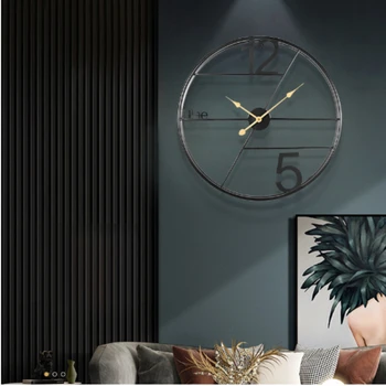 Duvar saati basit Modern ev sanat saati yaratıcı ışık lüks masa saati oturma odası ev dekorasyon duvar saati