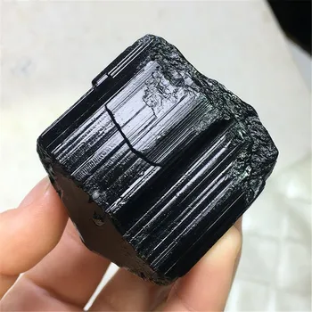 300g Kaba Doğal Siyah Turmalin Eskitme Ham Taş mineral örneği Düzensiz Kristal Şifa Koleksiyonu Manyetizma Taş