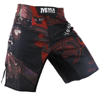 MMA Erkekler Muay Thai Şort Nefes Spor Eğitim Boks Şort Mücadele Kickboks Boks Pantolon Sanda boxeo Hızlı Kuru