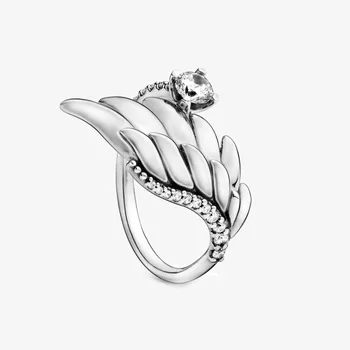 Klasik Moda 925 Ayar Gümüş Düğümlü Kalp Yüzük Kadın Parti Nişan yıldönümü hediyesi Takı