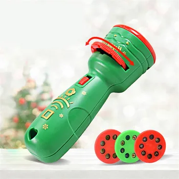 Noel projeksiyon el feneri oyuncak 24 desenler hediye çocuk aydınlık bulmaca projektör oyuncaklar Noel için