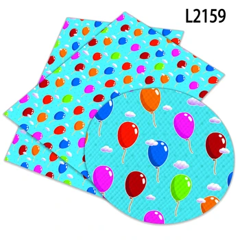 Renkli Balonlar Baskılı Suni deri Saç Yay Çanta Cüzdan Telefon Kapağı 30*136cm